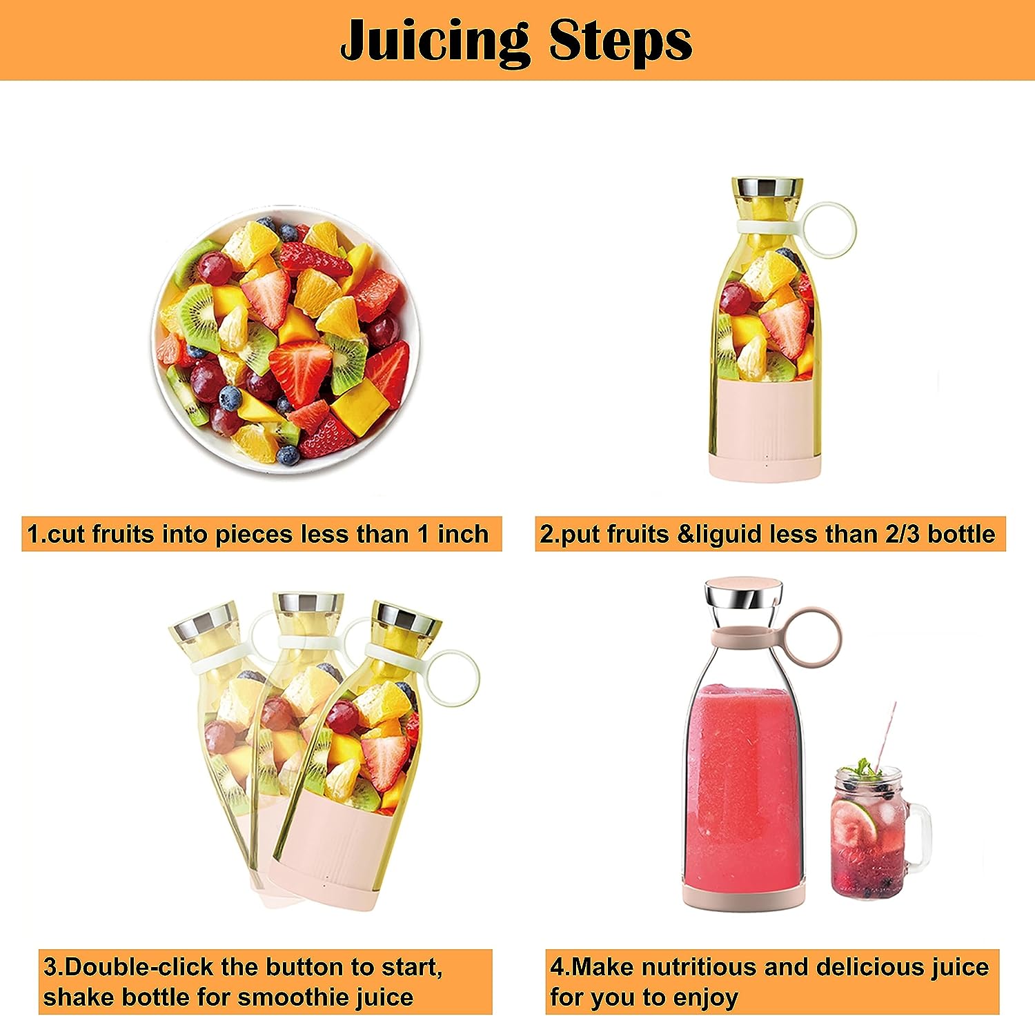 Portable Juicer Bottle